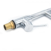 Robinet de cuisine avec douche extractible, acier inoxydable et laiton chromé, YD/301