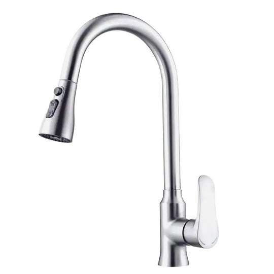 Robinet de cuisine avec douche extractible en acier inoxydable ZY1014 Robinets de cuisine Titre par défaut Alessandro Design