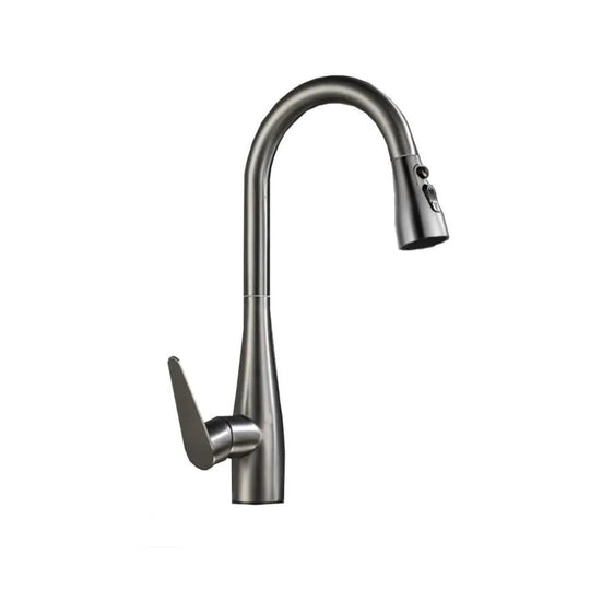 Robinet de cuisine avec douche extractible en acier inoxydable ZY1010 Robinets de cuisine Titre par défaut Alessandro Design