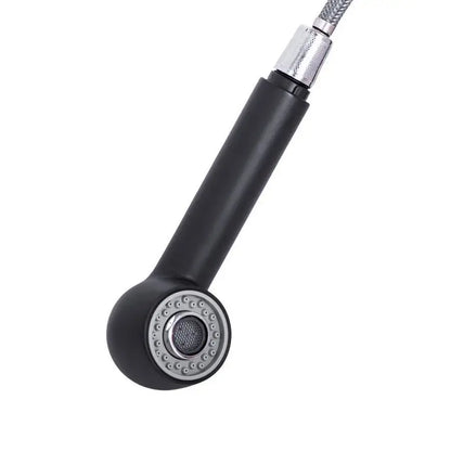 Robinet de cuisine avec douche extractible, acier inoxydable SUS304, noir, HS004