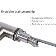 Robinet de cuisine avec douche extractible, acier inoxydable SUS304, satiné, CF018