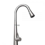 Robinet de cuisine avec douche extractible, acier inoxydable SUS304, satiné, CF021