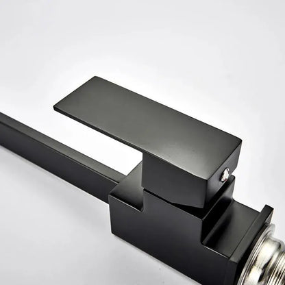 Robinet de cuisine à levier unique Robinet pivotant Cartouche céramique Acier inoxydable Noir Satin Raccords Kit de fixation inclus HS002