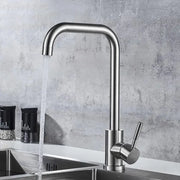 Baterie Bucatarie Monocomanda Pipa Pivotanta Cartus Ceramic Inox Satinat Racorduri Kit Fixare Incluse CF002 Baterii de Bucatarie Default Title Alessandro Design