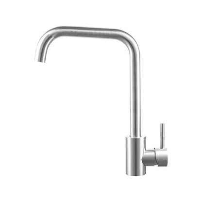 Baterie Bucatarie Monocomanda Pipa Pivotanta Cartus Ceramic Inox Satinat Racorduri Kit Fixare Incluse CF002 Baterii de Bucatarie Default Title Alessandro Design
