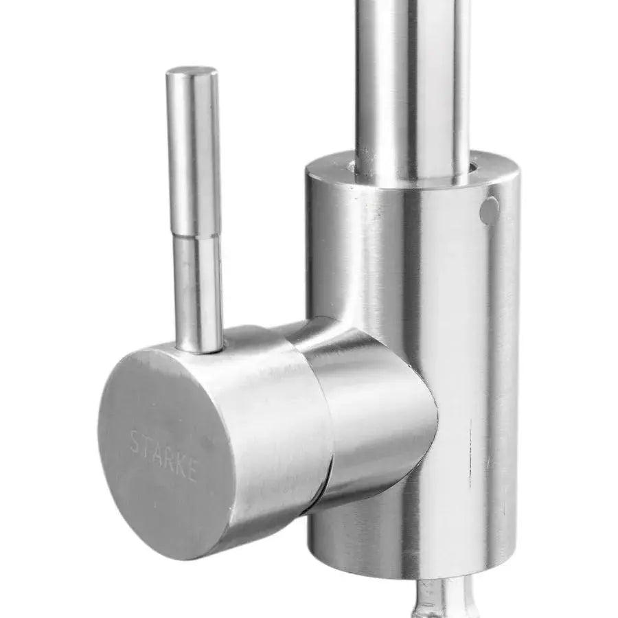 Baterie Bucatarie Monocomanda Pipa Pivotanta Cartus Ceramic Inox Satinat Racorduri Kit Fixare Incluse CF002 Baterii de Bucatarie Default Title Alessandro Design