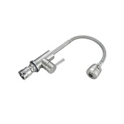 Robinet de Cuisine Robinet Flexible 2 Jets Cartouche Céramique Inox Satiné Raccords Inclus CF031