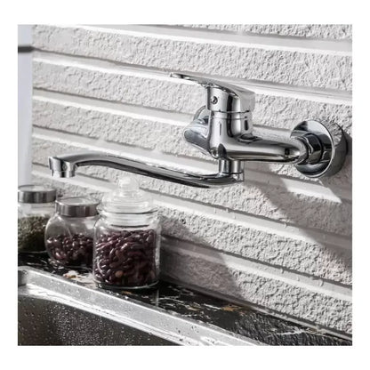 Robinet de cuisine avec bec rotatif, alliage, chrome, PM025