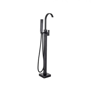 Robinet de sol à cadre carré, sanitaire en laiton, noir, robinets et colonnes de douche CF2036 Titre par défaut Alessandro Design