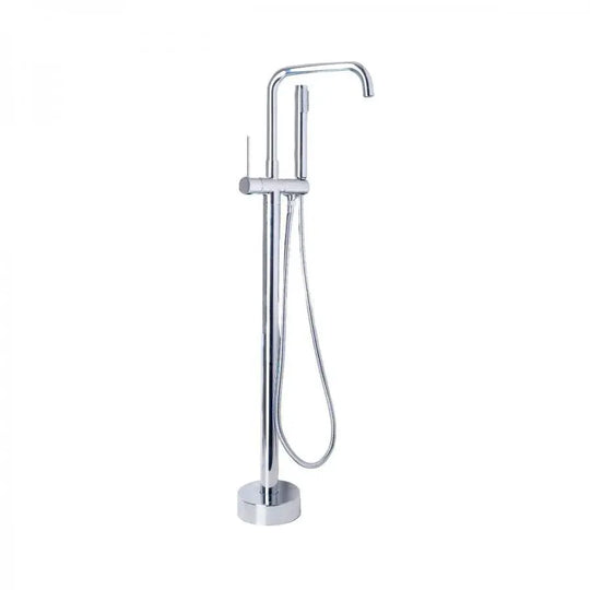 Robinet de sol avec douchette et tuyau, sanitaire en laiton, chromé, robinetterie et colonnes de douche CF2039 Titre par défaut Alessandro Design