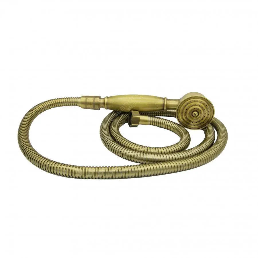 Robinet de douche avec douche et flexible, laiton sanitaire, bronze antique, OD/2043
