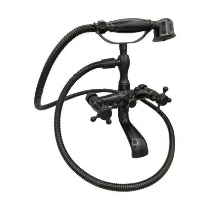 Robinet de douche avec douche et flexible, sanitaire en laiton, noir, OD/2048