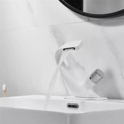 Robinet de lavabo, sanitaire en laiton, blanc, OD/2058