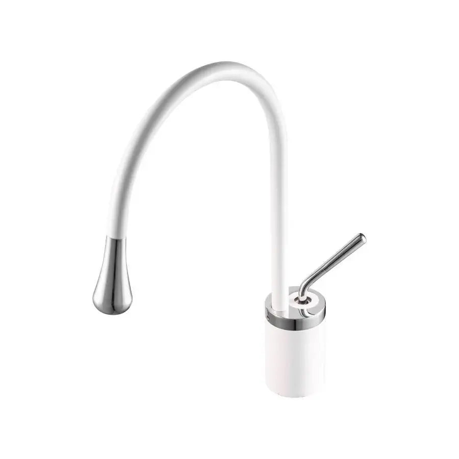Robinet de lavabo, sanitaire en laiton, blanc, WZY/326/B