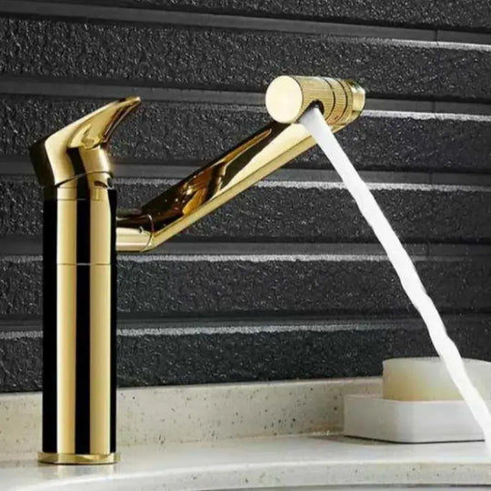 Robinet de lavabo, sanitaire en laiton, doré, CF101/A, robinets de salle de bains, titre par défaut Alessandro Design