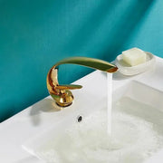 Robinet de lavabo, sanitaire en laiton, doré, OD/2054