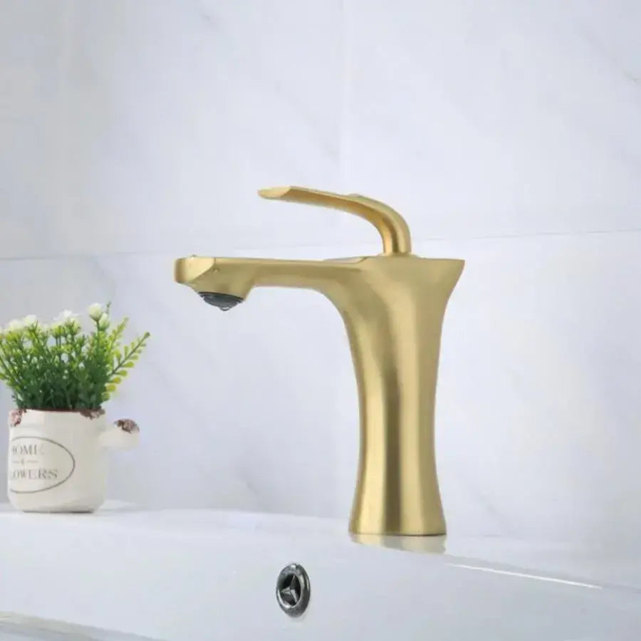 Robinet de lavabo, sanitaire en laiton, doré, OD/2066