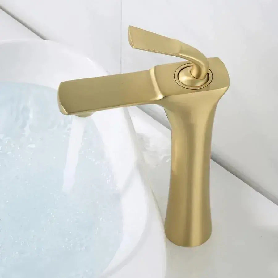 Robinet de lavabo, sanitaire en laiton, doré, OD/2066