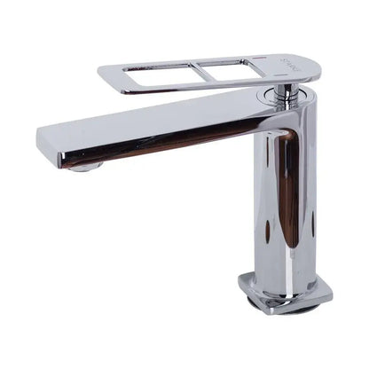 Mitigeur de lavabo Cartouche céramique Laiton sanitaire Chrome brillant Raccords et kit de fixation inclus 9707