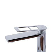 Mitigeur de lavabo Cartouche céramique Laiton sanitaire Chrome brillant Raccords et kit de fixation inclus 9707