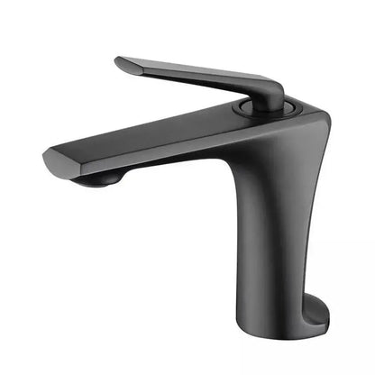 Robinet de lavabo, sanitaire en laiton, gris satiné, 10007N