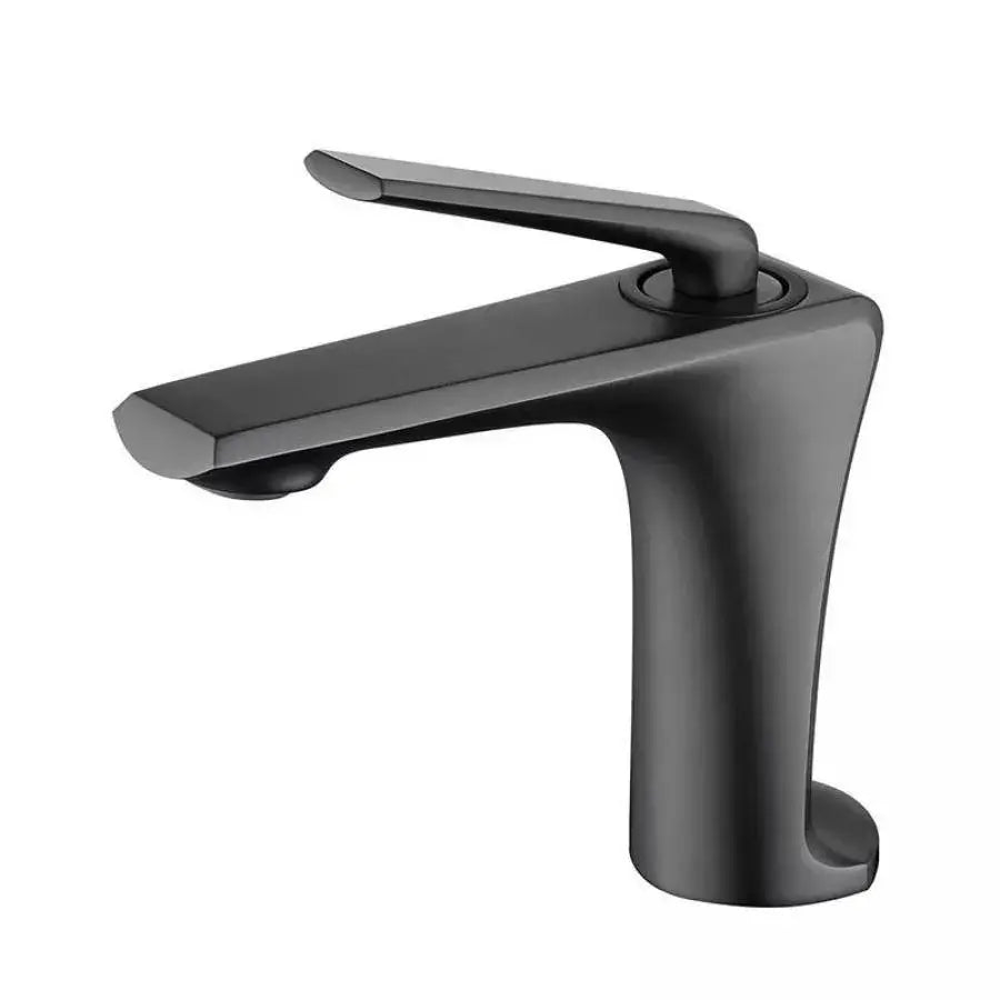 Robinet de lavabo, sanitaire en laiton, gris satiné, 10007N