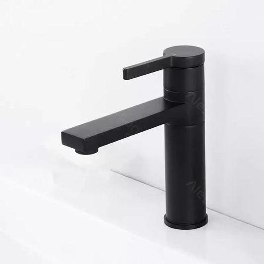 Robinet de lavabo, sanitaire en laiton, noir, 7207H
