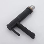 Robinet de lavabo, sanitaire en laiton, noir, 7207H