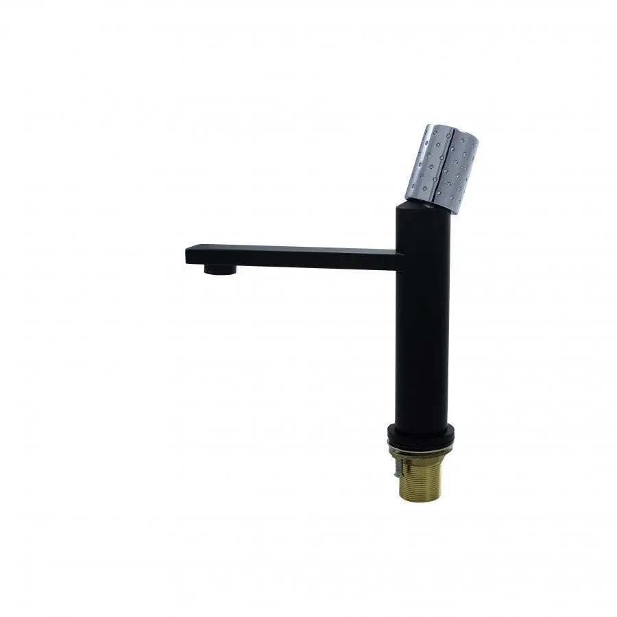 Robinet de lavabo, sanitaire en laiton, noir, 7647H/C