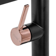 Robinet de lavabo, sanitaire en laiton, noir, 9107H/M