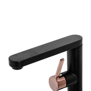 Robinet de lavabo, sanitaire en laiton, noir, 9107H/M