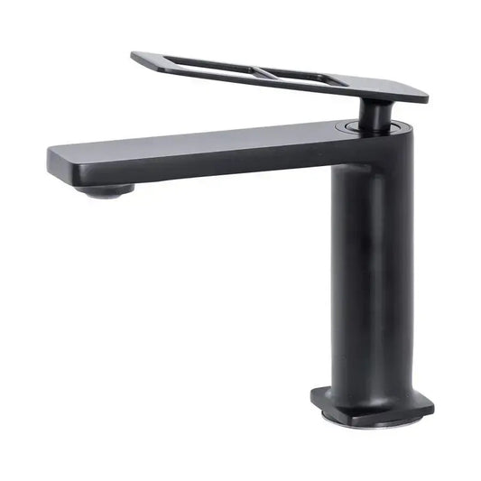 Mitigeur de lavabo, cartouche céramique, sanitaire en laiton, noir, raccords et kit de fixation inclus 9707H