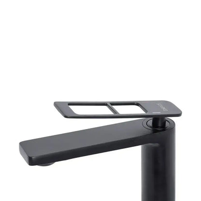 Mitigeur de lavabo, cartouche céramique, sanitaire en laiton, noir, raccords et kit de fixation inclus 9707H