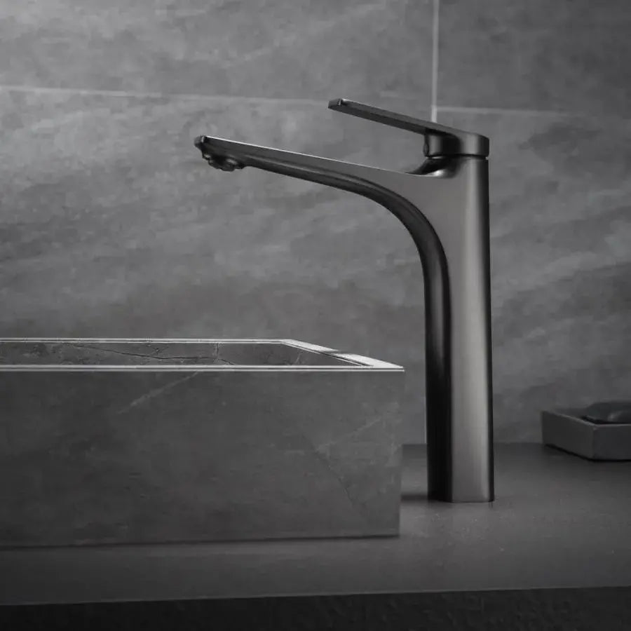 Robinet de lavabo, sanitaire en laiton, noir, 9927H