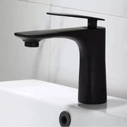 Robinet de lavabo, sanitaire en laiton, noir, CF2025