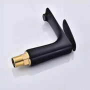 Robinet de lavabo, sanitaire en laiton, noir, CF2025