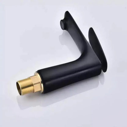 Robinet de lavabo, sanitaire en laiton, noir, CF2025