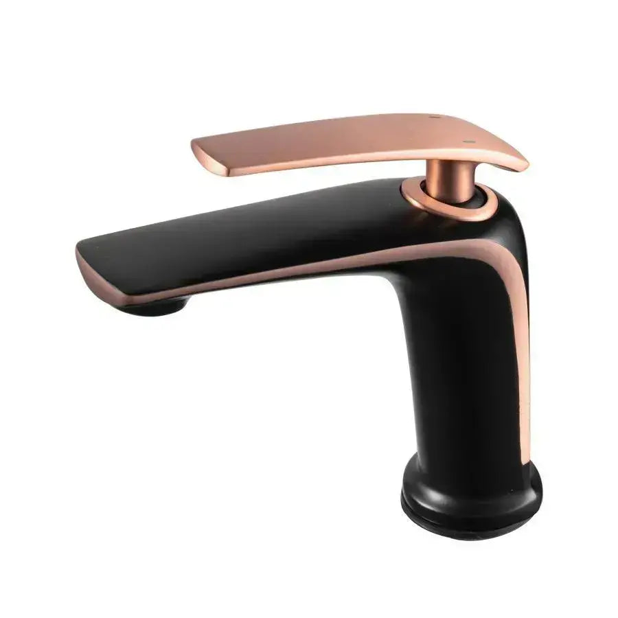 Robinet de lavabo, sanitaire en laiton, noir, MP015H-M