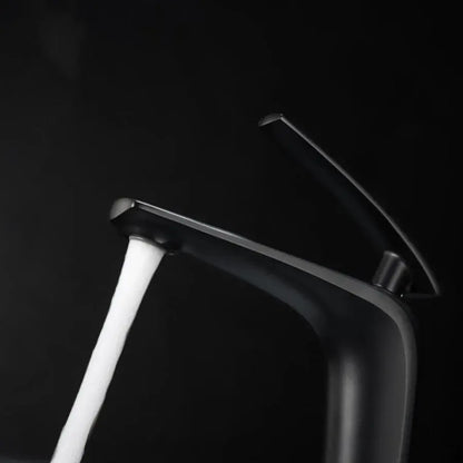 Robinet de lavabo, sanitaire en laiton, noir, MP015H