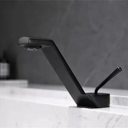 Robinet d'évier, sanitaire en laiton, noir, MP017H