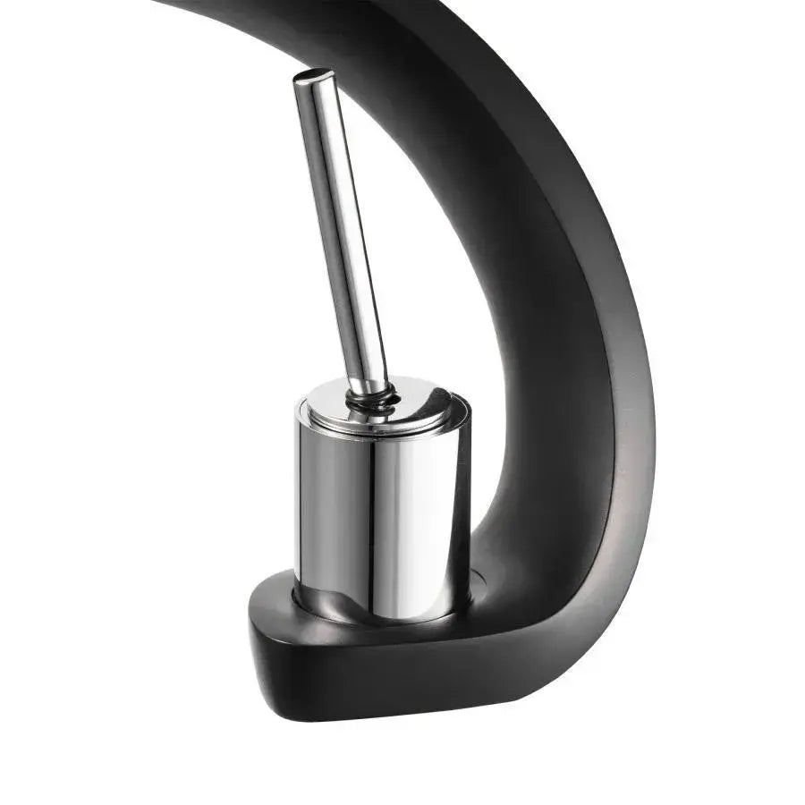 Robinet d'évier, sanitaire en laiton, noir, OD/2022