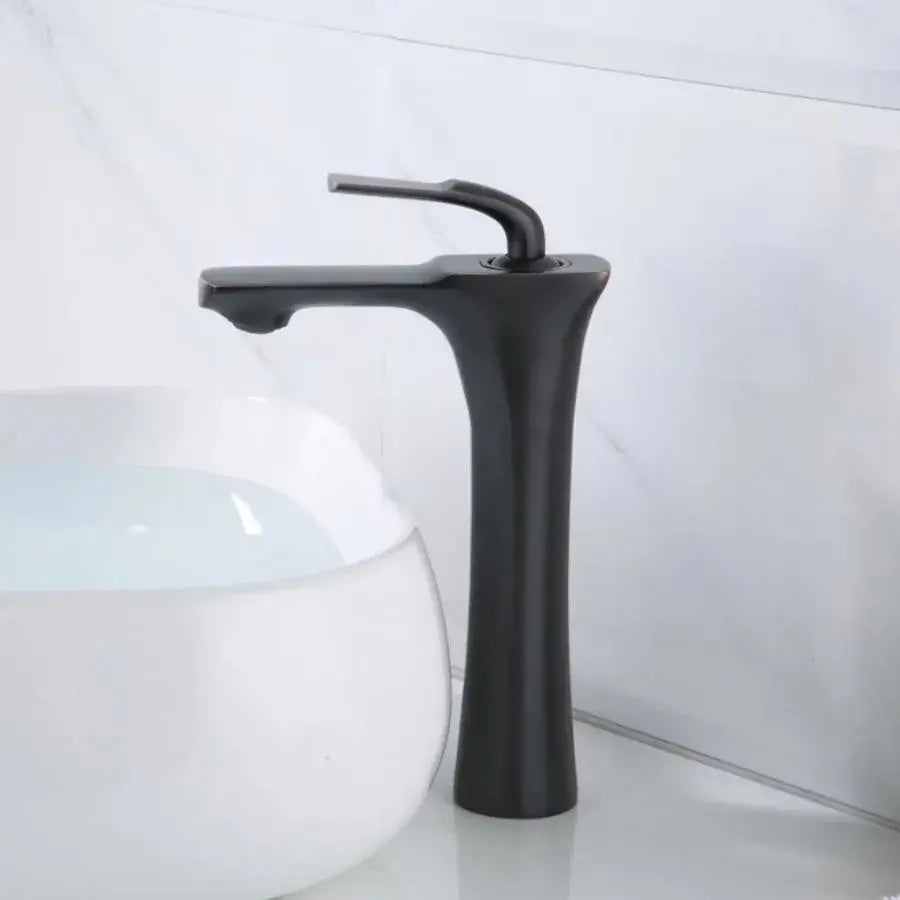 Robinet d'évier, sanitaire en laiton, noir, OD/2067