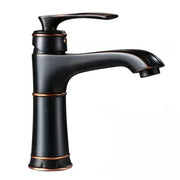 Robinet d'évier, sanitaire en laiton, noir, OD01/B