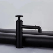 Robinet d'évier, sanitaire en laiton, noir, OD3005