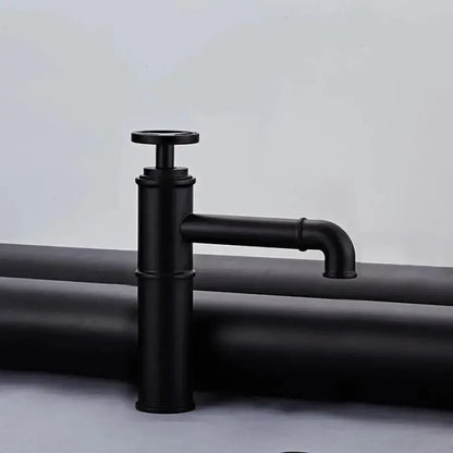 Robinet d'évier, sanitaire en laiton, noir, OD3005