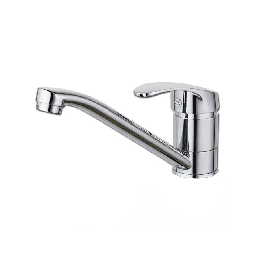 Robinet d'évier, Robinet pivotant, Longueur 15CM, Cartouche céramique, Chrome, Raccordement inclus