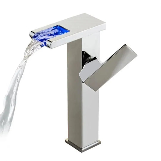 Robinet de lavabo, lumière RVB, changement de couleur en fonction de la température de l'eau, OD3013 Robinetterie de salle de bain Titre par défaut Alessandro Design