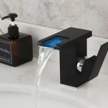Mitigeur de lavabo, Alliage, Noir, OD3009