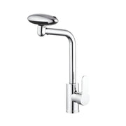 Robinet de lavabo Cartouche Céramique Bec Rotatif Chrome Brillant Raccords Inclus EC02