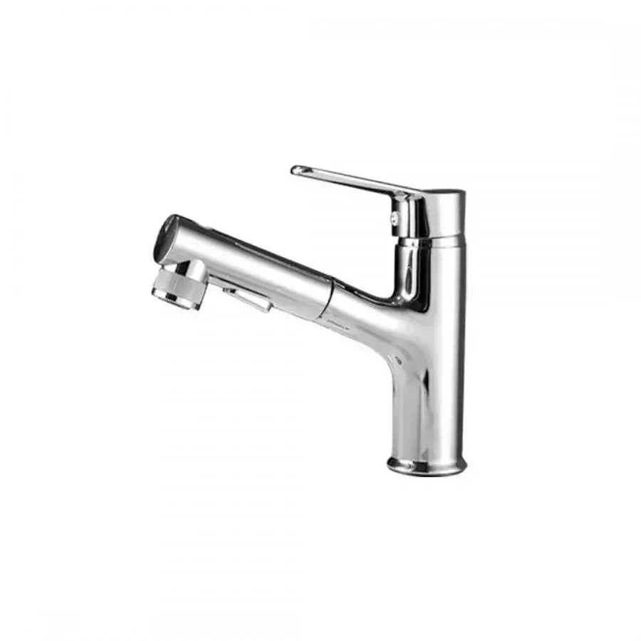 Robinet de lavabo avec douche extractible, sanitaire en laiton, chromé, 9337
